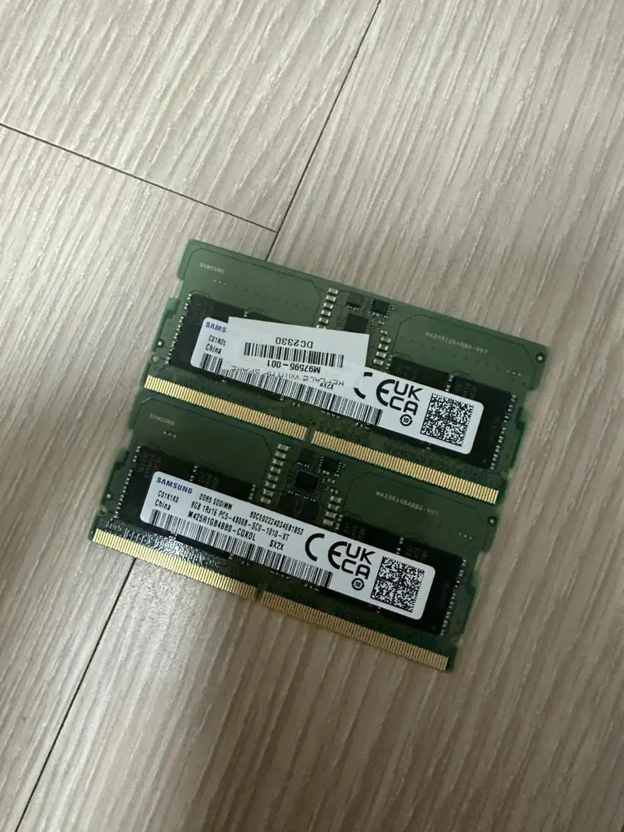 노트북 메모리 삼성 ddr5 8gb 2개팝니다